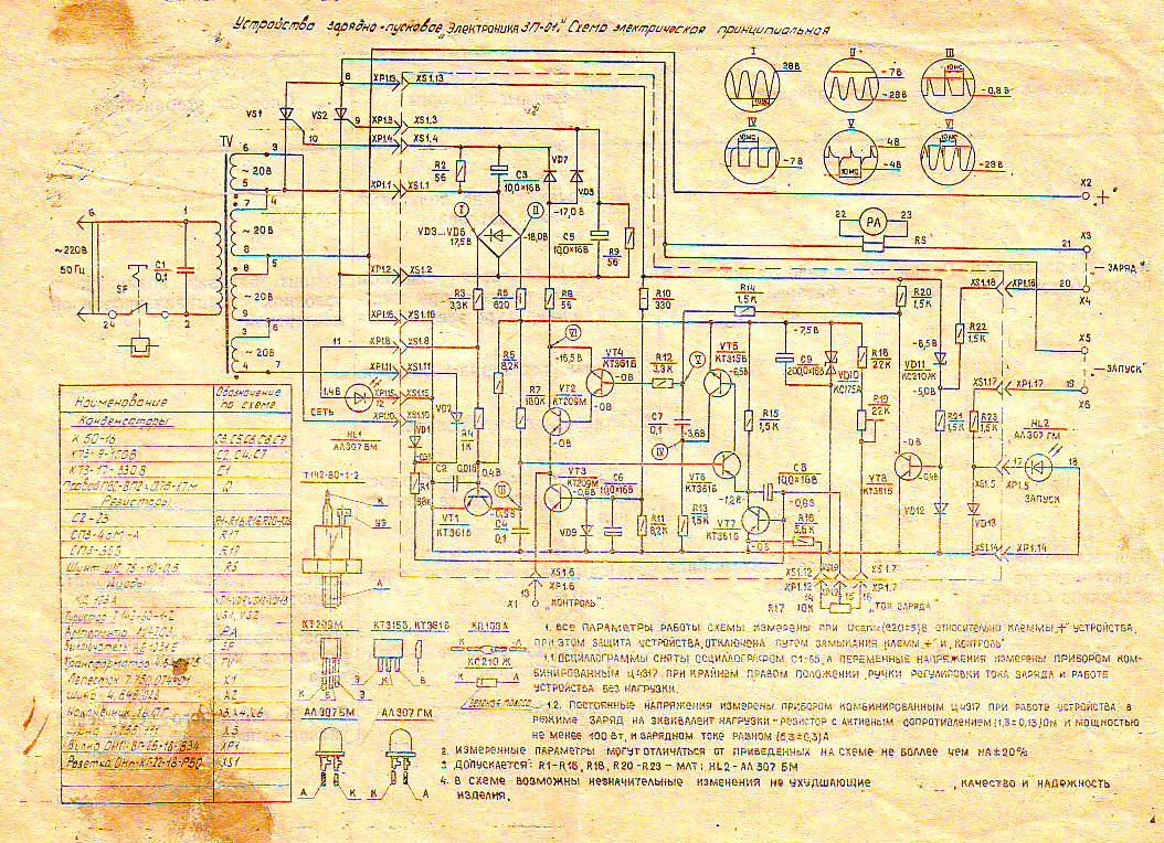 Зарядно пусковое устройство электроника зп 01 схема электрическая принципиальная